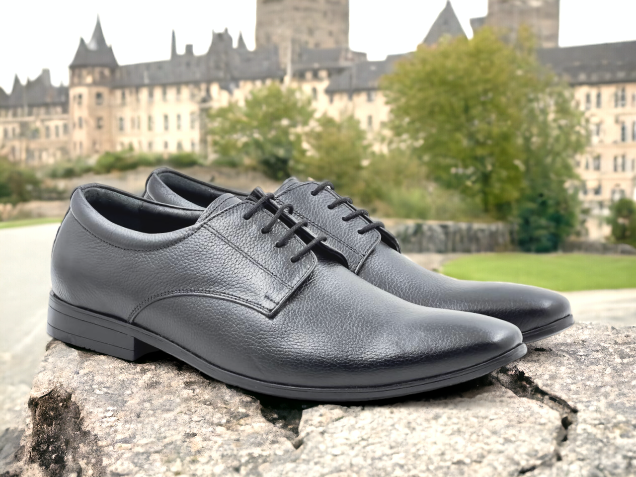 Black leather shoes online