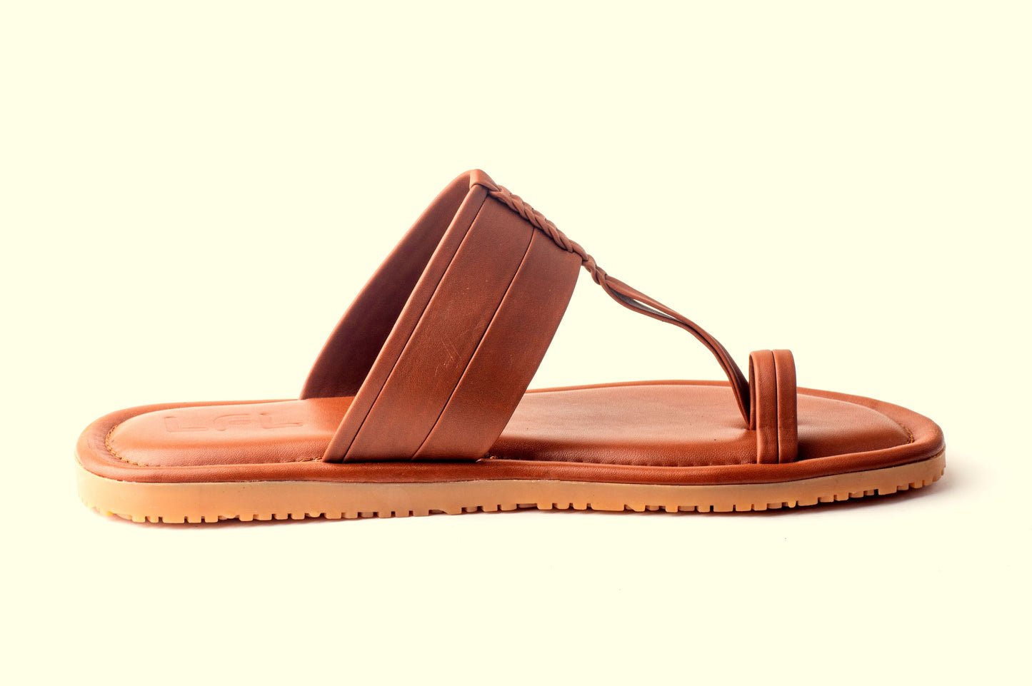 LFL TRADITIONAL LEATHER CHAPPAL/SLIPPER LFL-LC-100