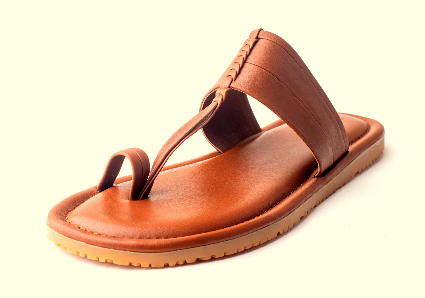 LFL TRADITIONAL LEATHER CHAPPAL/SLIPPER LFL-LC-100