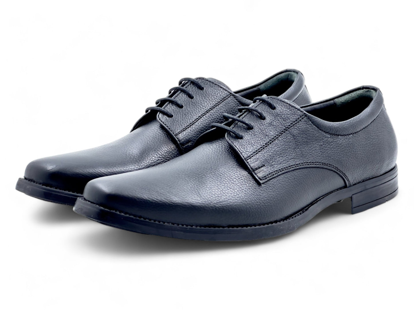 Men’s Black Leather Lace-Up Shoes