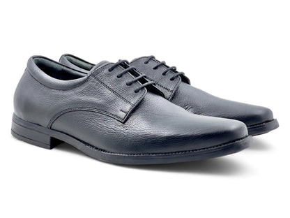 Men’s Black Leather Lace-Up Shoes