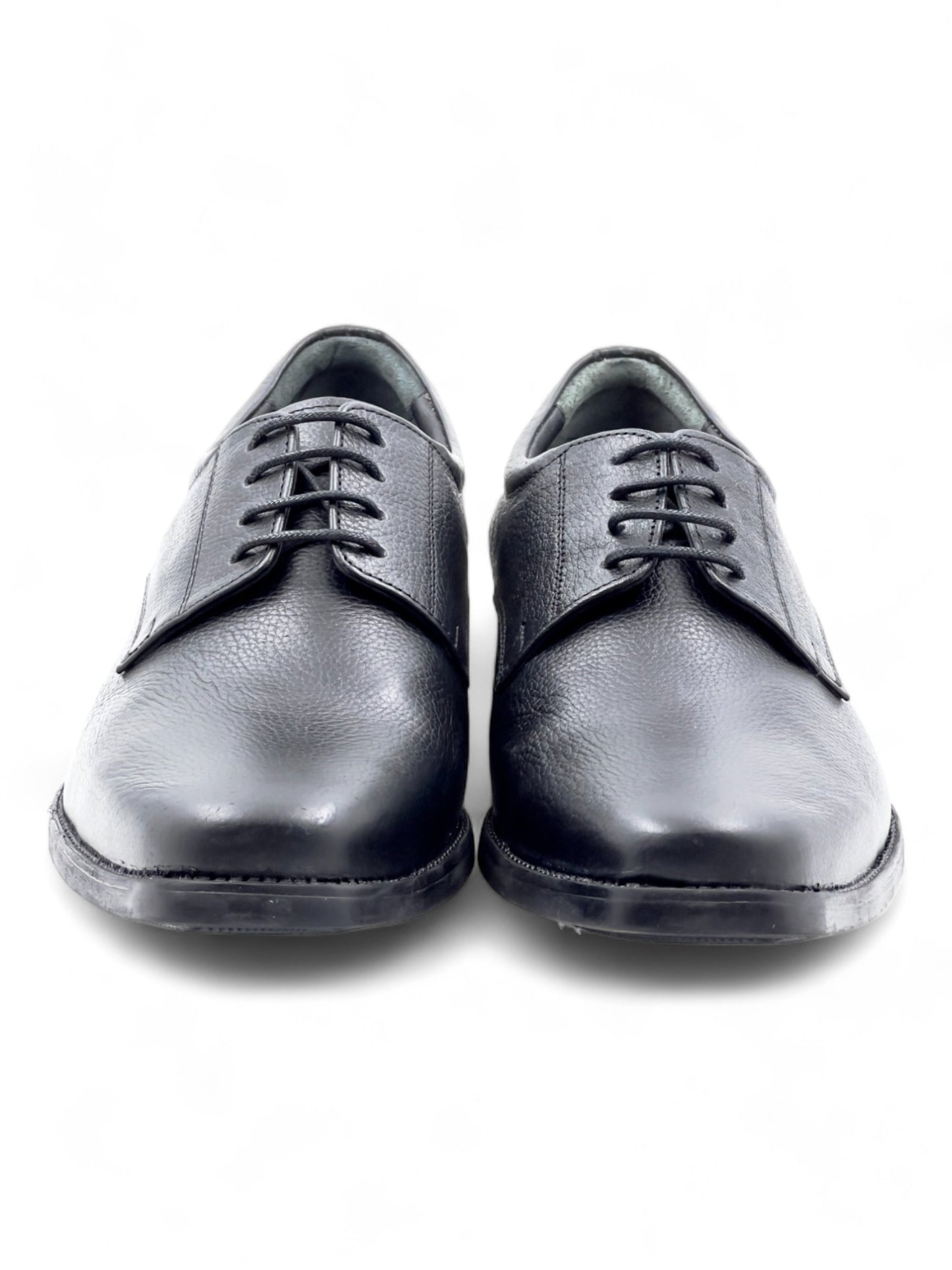 Men’s Black Leather Lace-Up Shoes