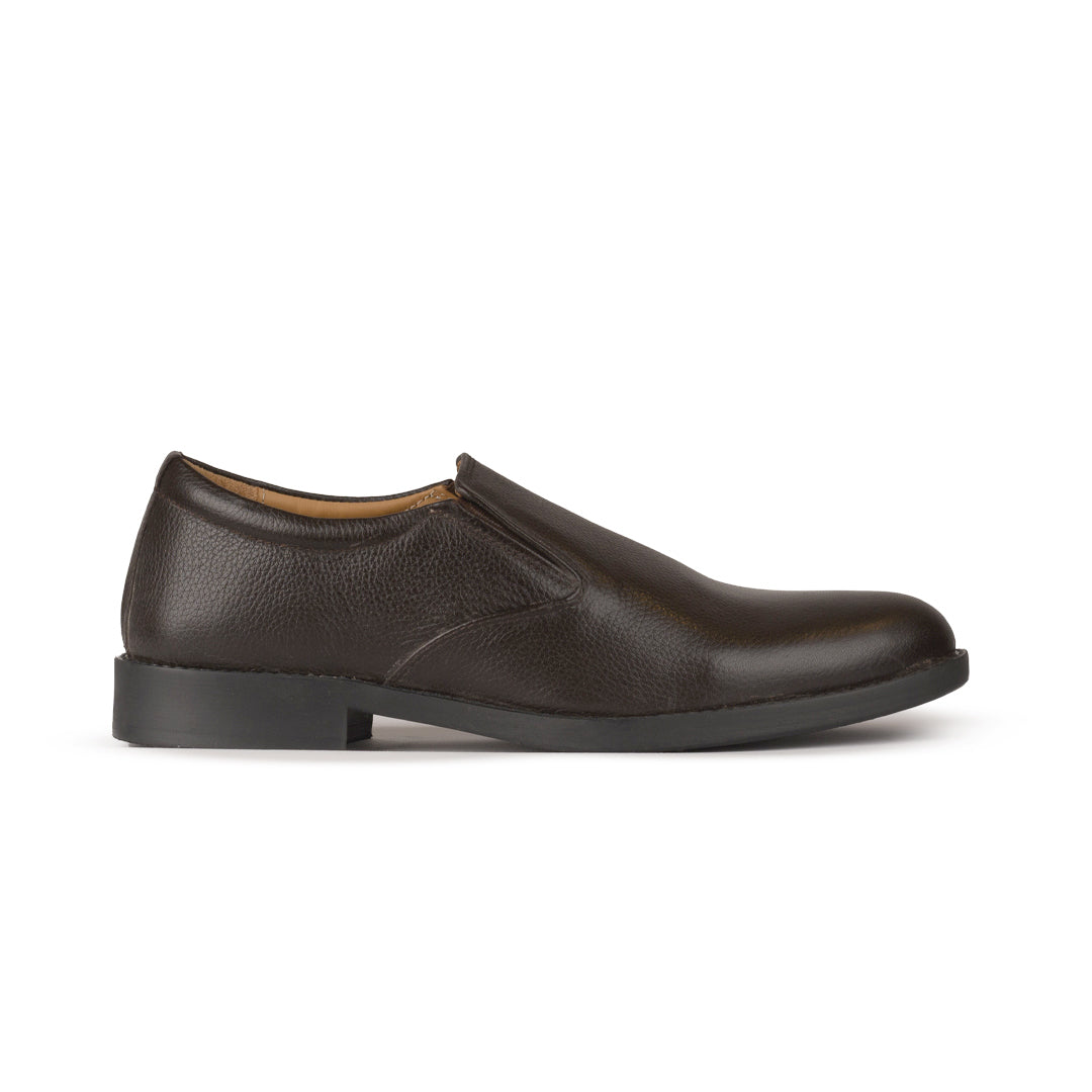 Men’s Brown Leather Slip-On Shoes