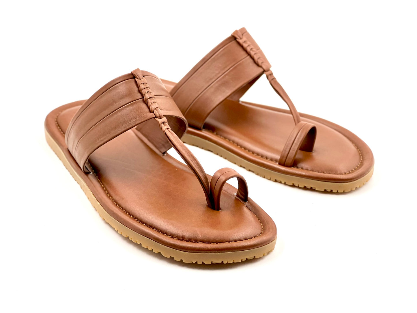 LFL TRADITIONAL LEATHER CHAPPAL/SLIPPER  LFL-LC-108