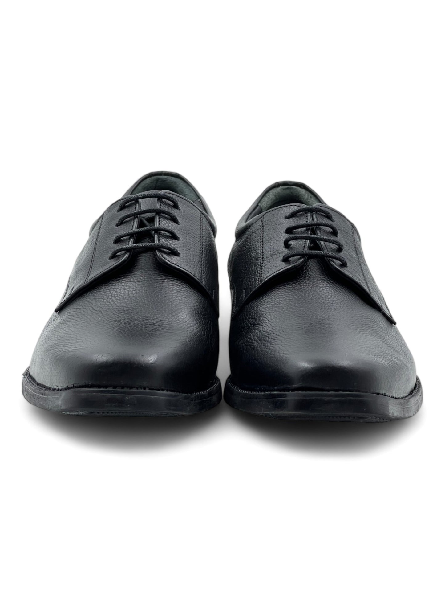 Men’s Black Leather Lace-Up Shoes