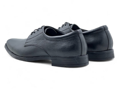 Men’s Black Leather Lace-Up Shoes