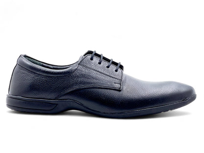 Men’s Black Leather Lace-Up Shoes