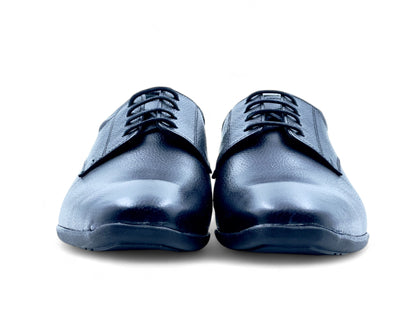 Men’s Black Leather Lace-Up Shoes