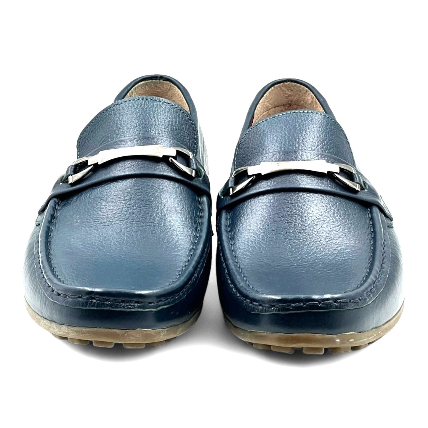 Men's Blue Leather Loafer shoes