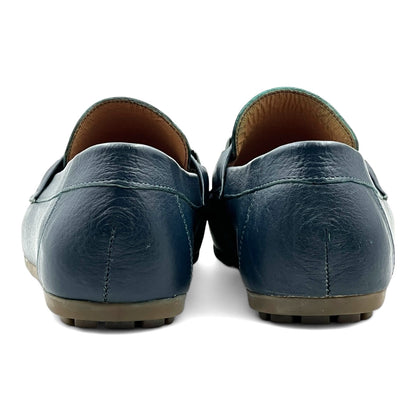 Men's Blue Leather Loafer shoes