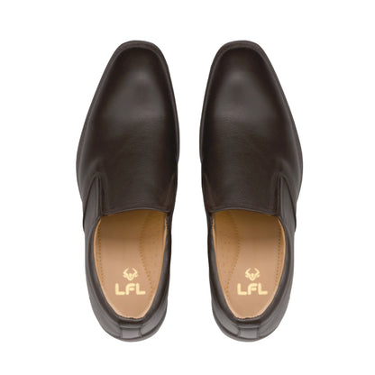 Men’s Brown Leather Slip-On Shoes