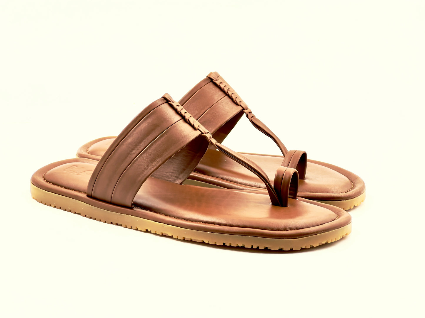 LFL TRADITIONAL LEATHER CHAPPAL/SLIPPER  LFL-LC-108